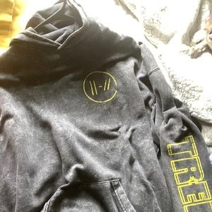 twenty one pilots authentic real merch dark grey power wash from trench bundle